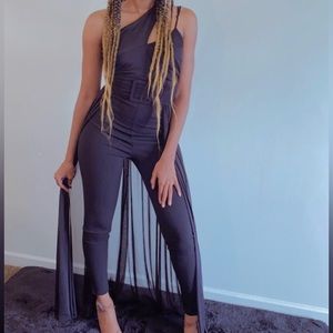 Sleek Black Jumpsuit